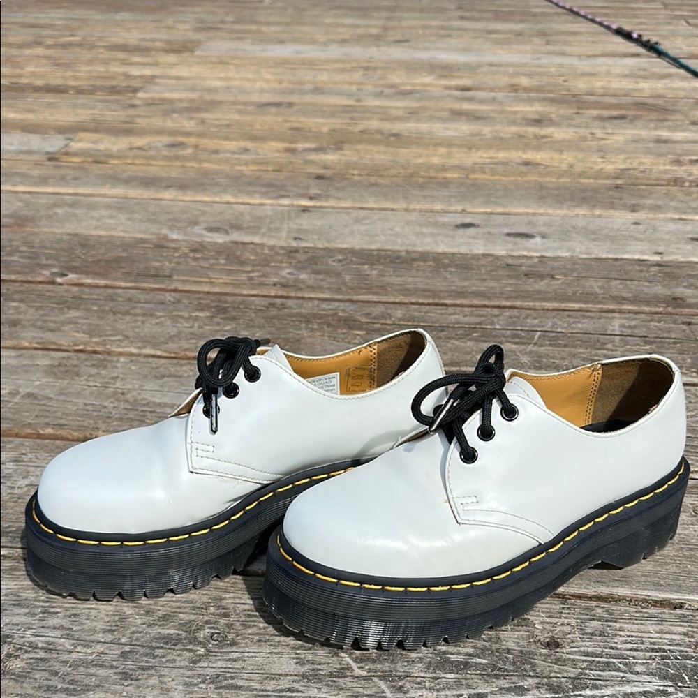 Dr. Martens 1461 Quad in smooth white leather